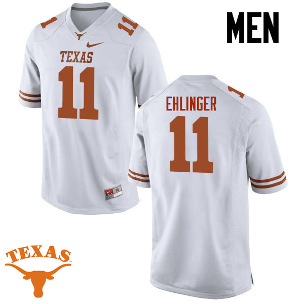 Men #11 Sam Ehlinger Texas Longhorns College Football Jerseys-White